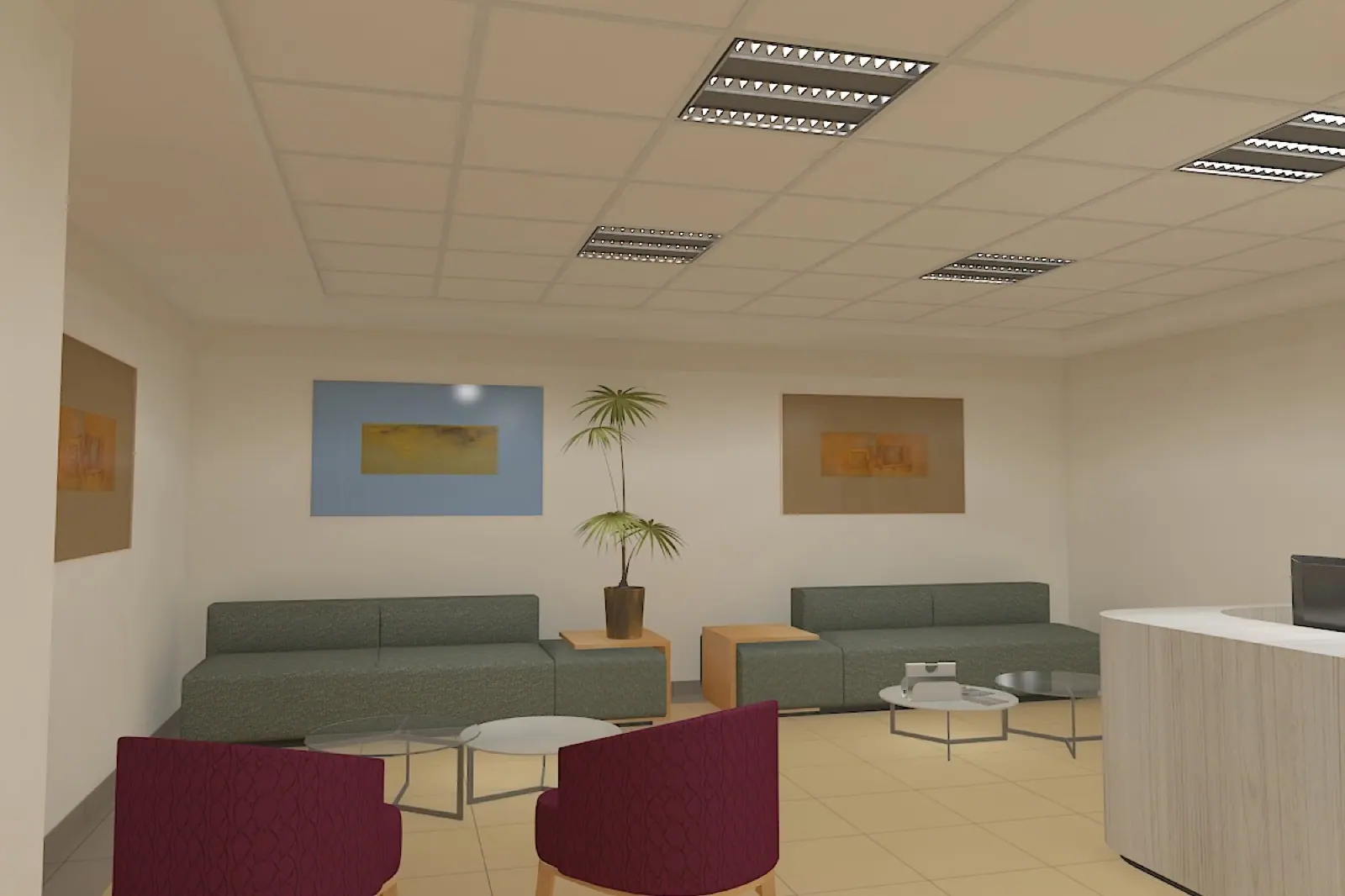 Sala de espera de urgencias del Hospital Médica Campestre